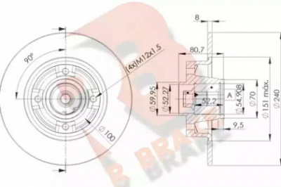 R BRAKE 78rbd17823 -